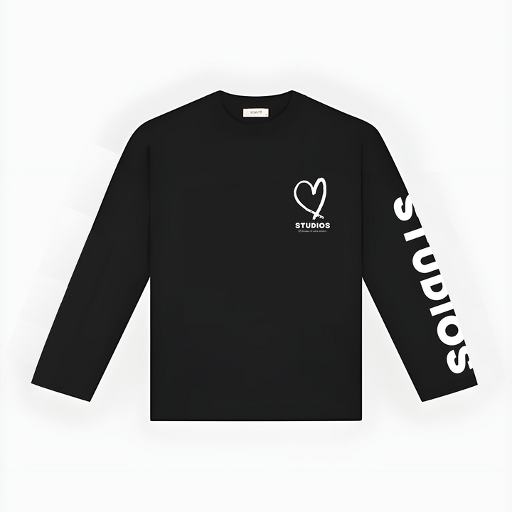 20204 STUDIOS ZWART/WIT LONGSLEEVE
