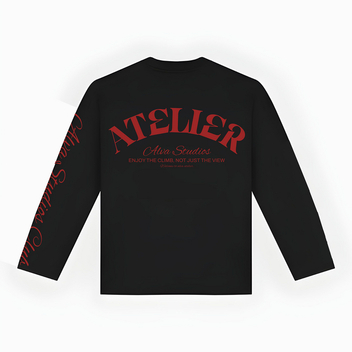 10205 ALVA ATELIER NOIR/ROUGE MANCHES LONGUES