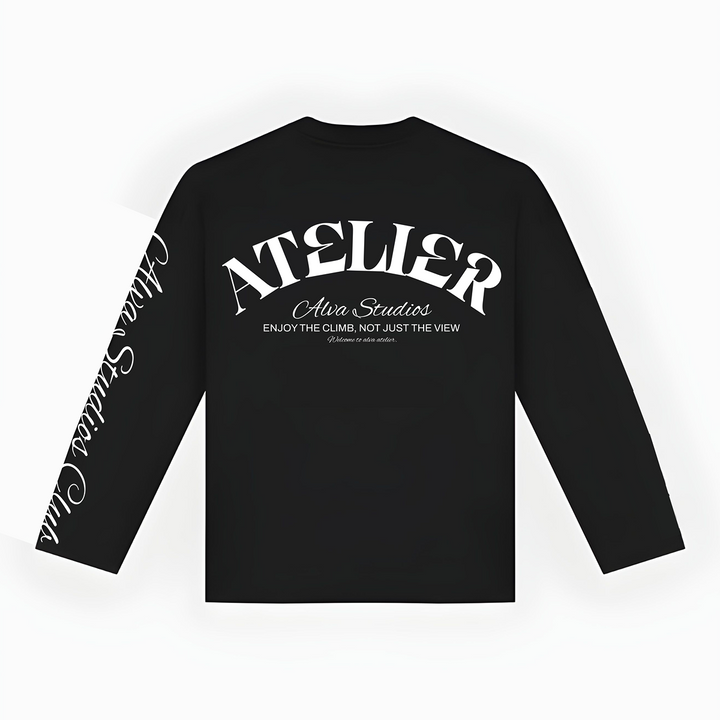 10204 ALVA ATELIER ZWART/WIT LONGSLEEVE