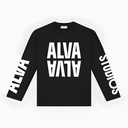 10502 ALVA LONGSLEEVE ZWART/WIT