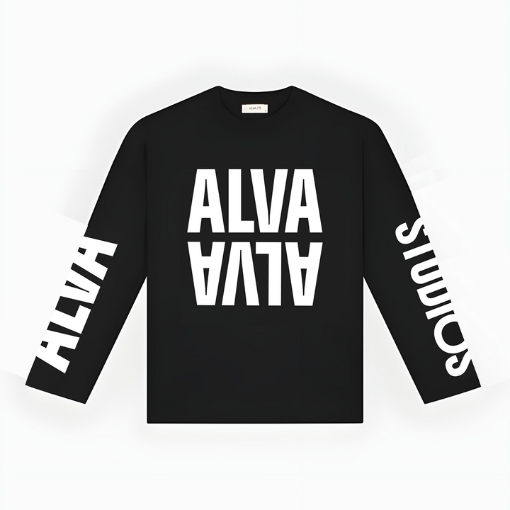 10502 ALVA LONGSLEEVE ZWART/WIT