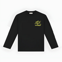 10903 DUBBEL ALVA ZWART/GEEL LONGSLEEVE