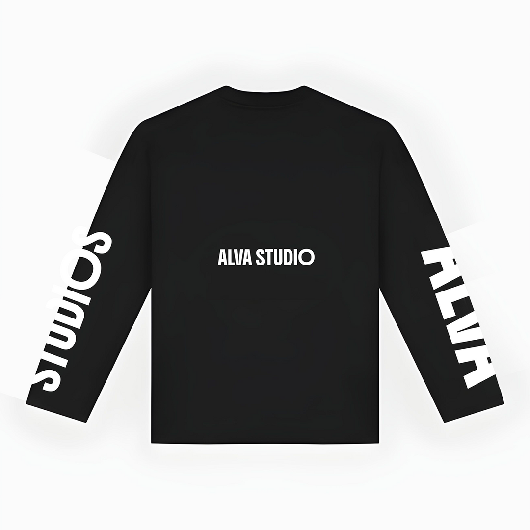 10502 ALVA LONGSLEEVE ZWART/WIT