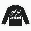 10902 DUBBEL ALVA ZWART/WIT LONGSLEEVE