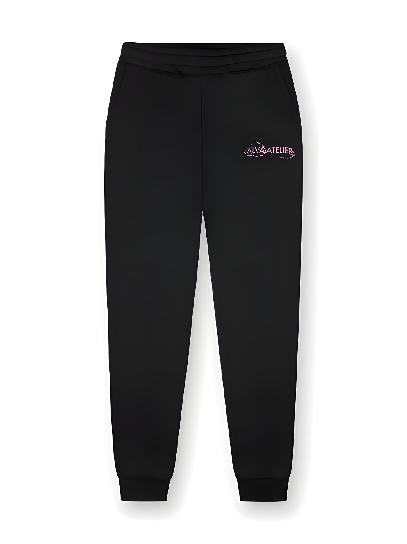 13102 ALVA ZWART/ROZE JOGGINGBROEK