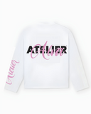 30203 WHITE/BLACK/PINK LONGSLEEVE
