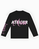 30207 BLACK/WHITE/PINK LONGSLEEVE