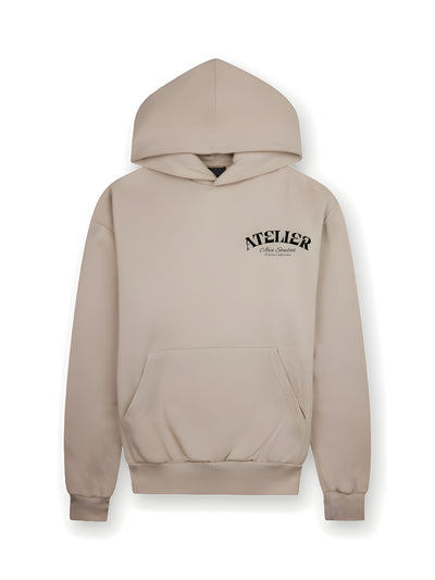 12005 ATELIER ENJOY THE CLIMB BEIGE HOODIE