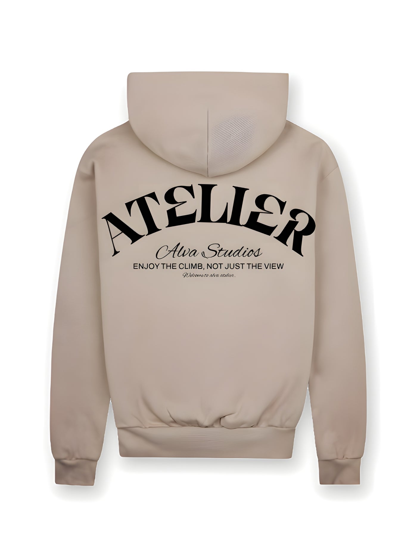 12005 ATELIER ENJOY THE CLIMB BEIGE HOODIE