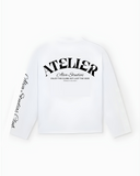 10200 ALVA ATELIER WHITE/BLACK LONGSLEEVE UNISEX