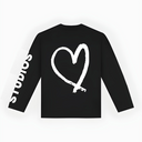 20204 STUDIOS ZWART/WIT LONGSLEEVE