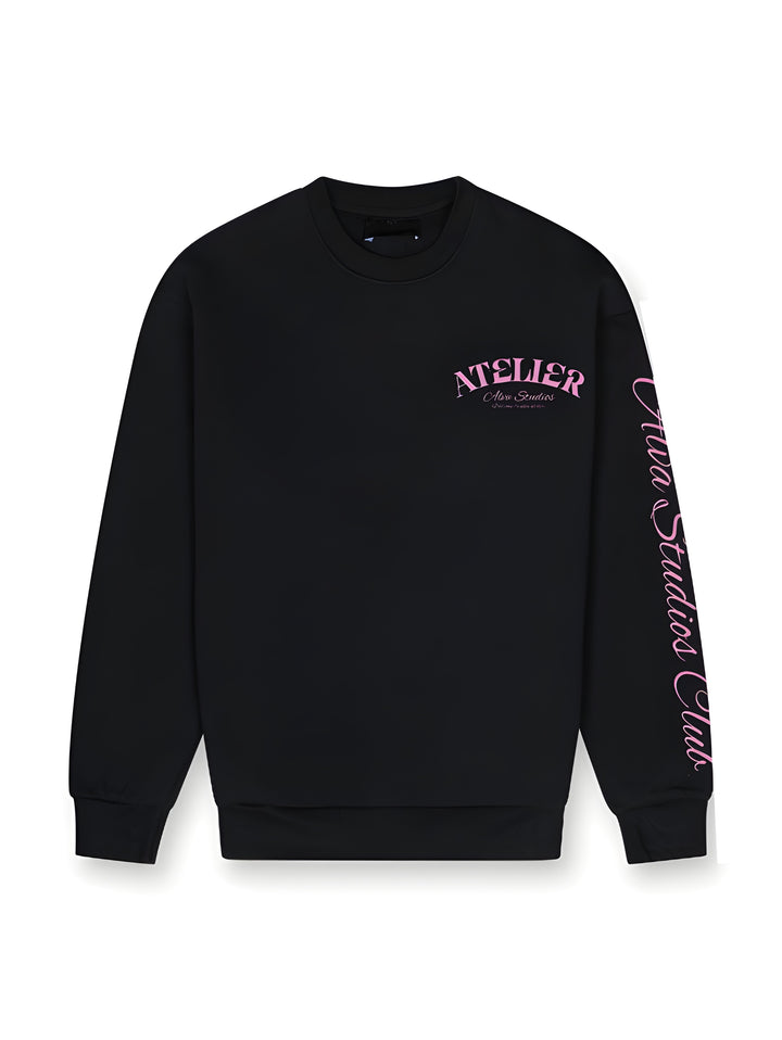 14004 ALVA ATELIER PULL NOIR/ROSE