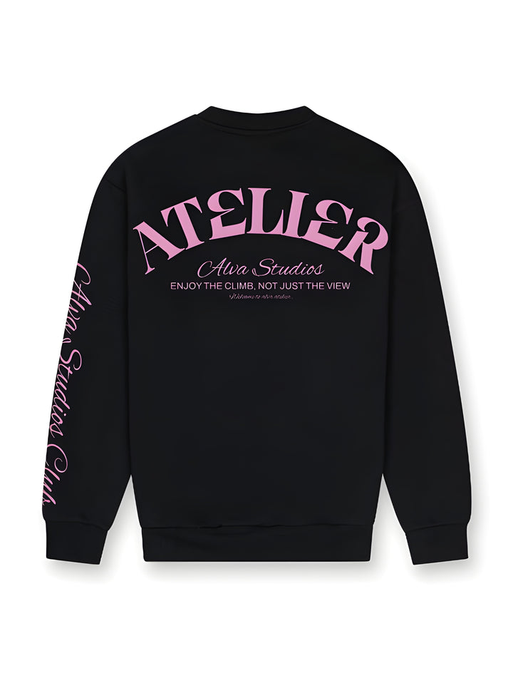 14004 ALVA ATELIER PULL NOIR/ROSE