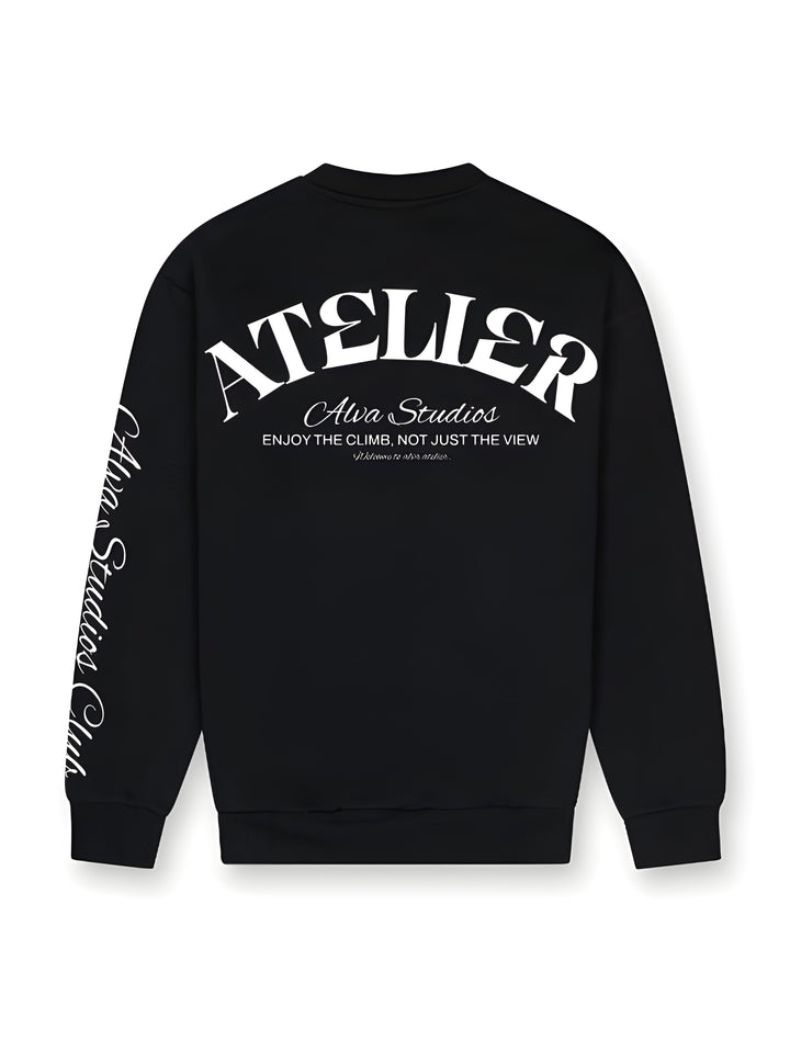 14001 ALVA ATELIER PULL NOIR/BLANC