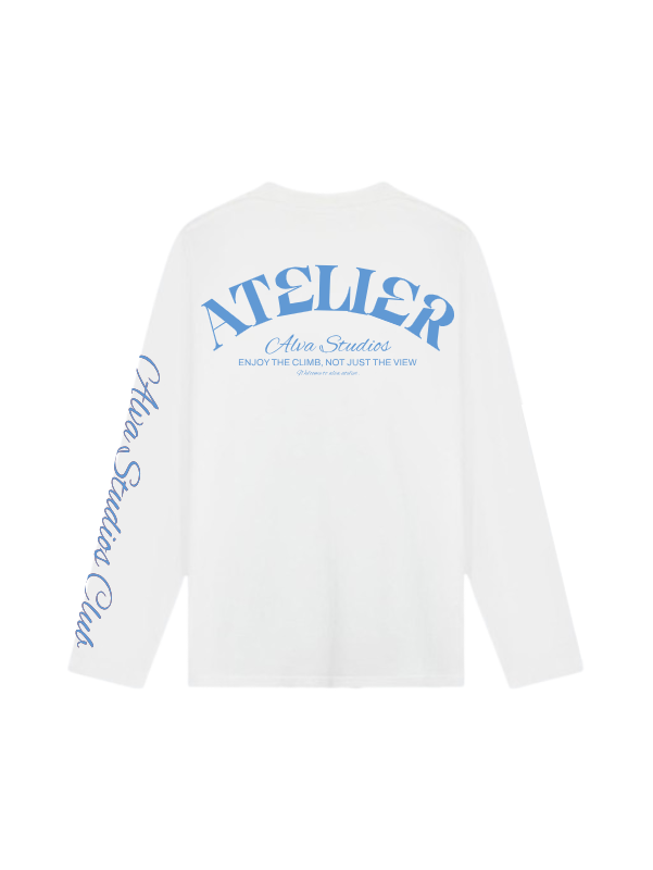 10202 ALVA ATELIER WIT/BLAUW LONGSLEEVE