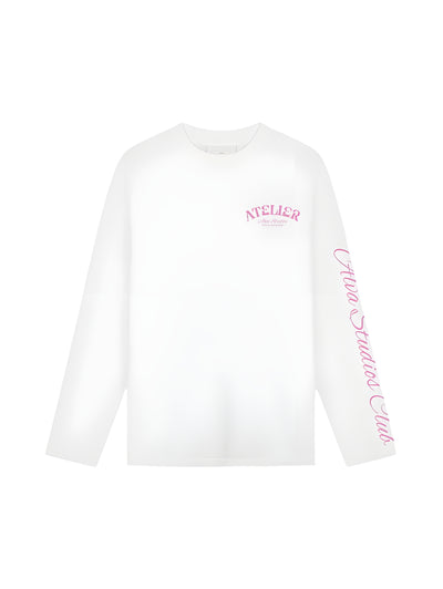 10203 ALVA ATELIER WIT/ROZE LONGSLEEVE