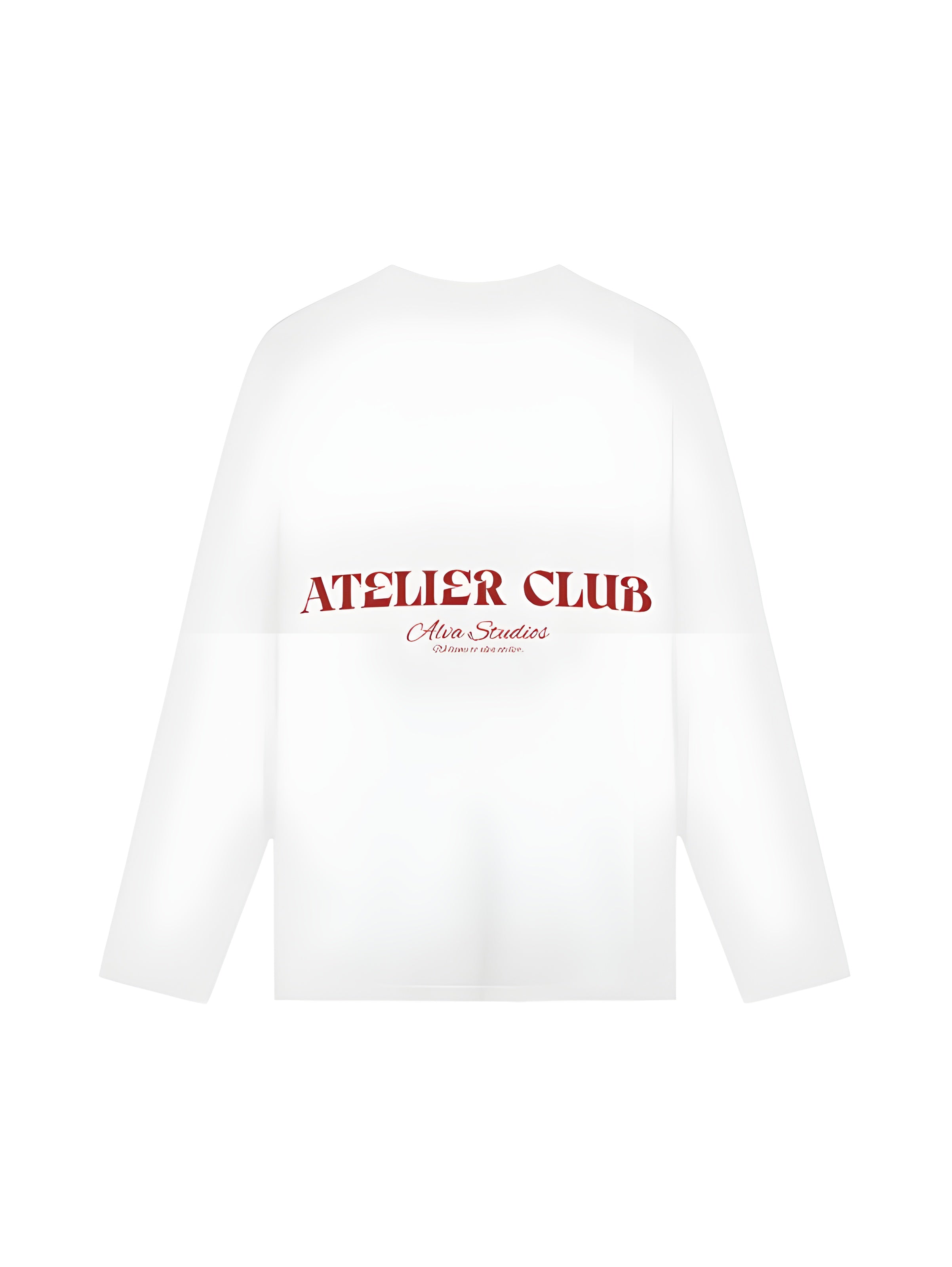 10401 ATELIER CLUB WIT/ROOD LONGSLEEVE โ Alva Atelier