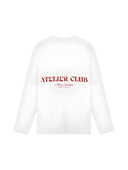10401 ATELIER CLUB WIT/ROOD LONGSLEEVE