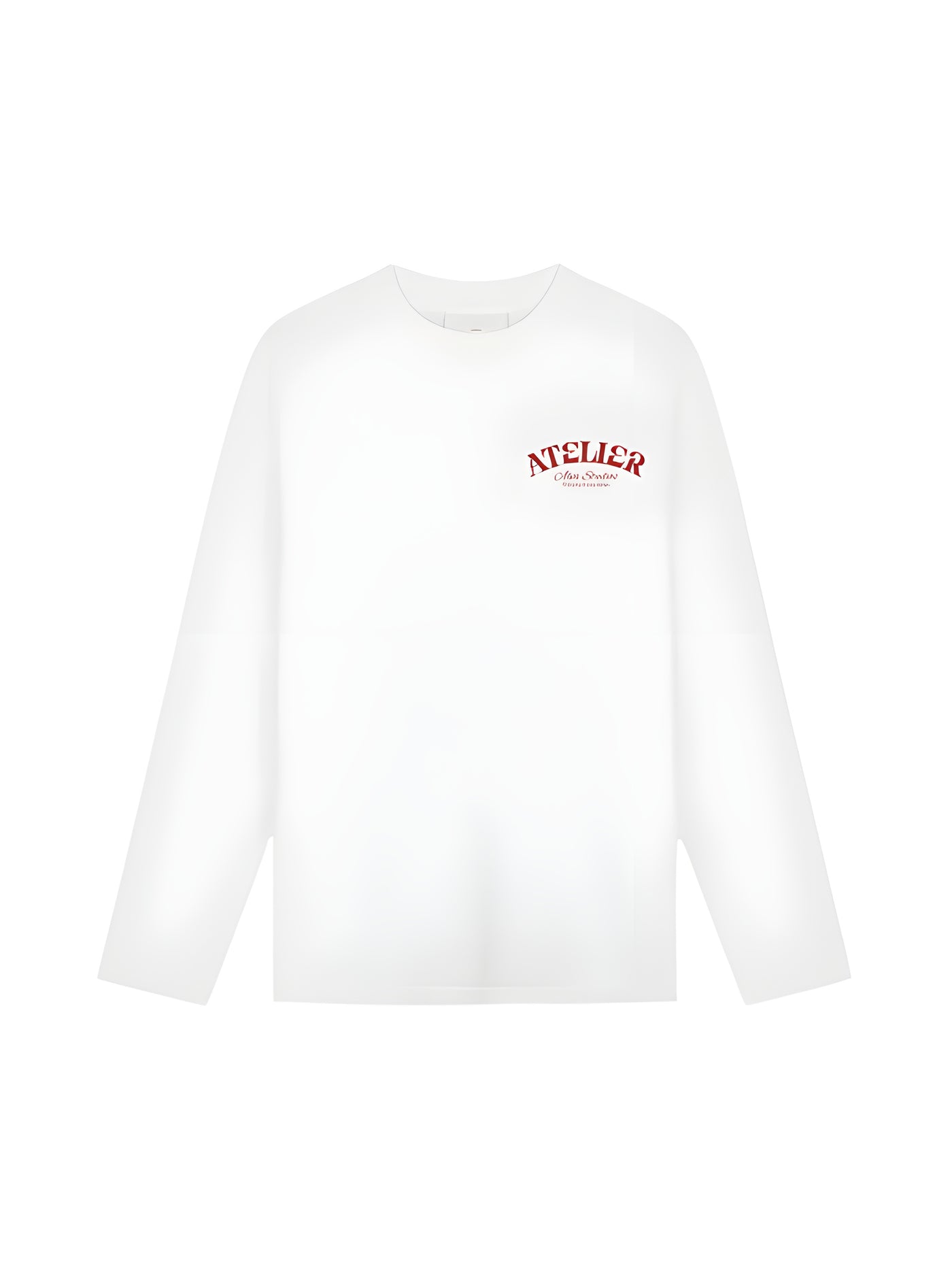 10401 ATELIER CLUB WIT/ROOD LONGSLEEVE โ Alva Atelier