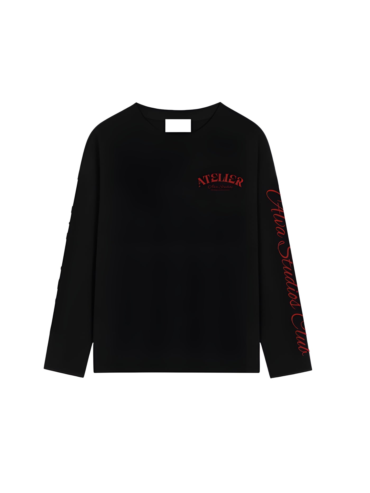 10205 ALVA ATELIER ZWART/ROOD LONGSLEEVE