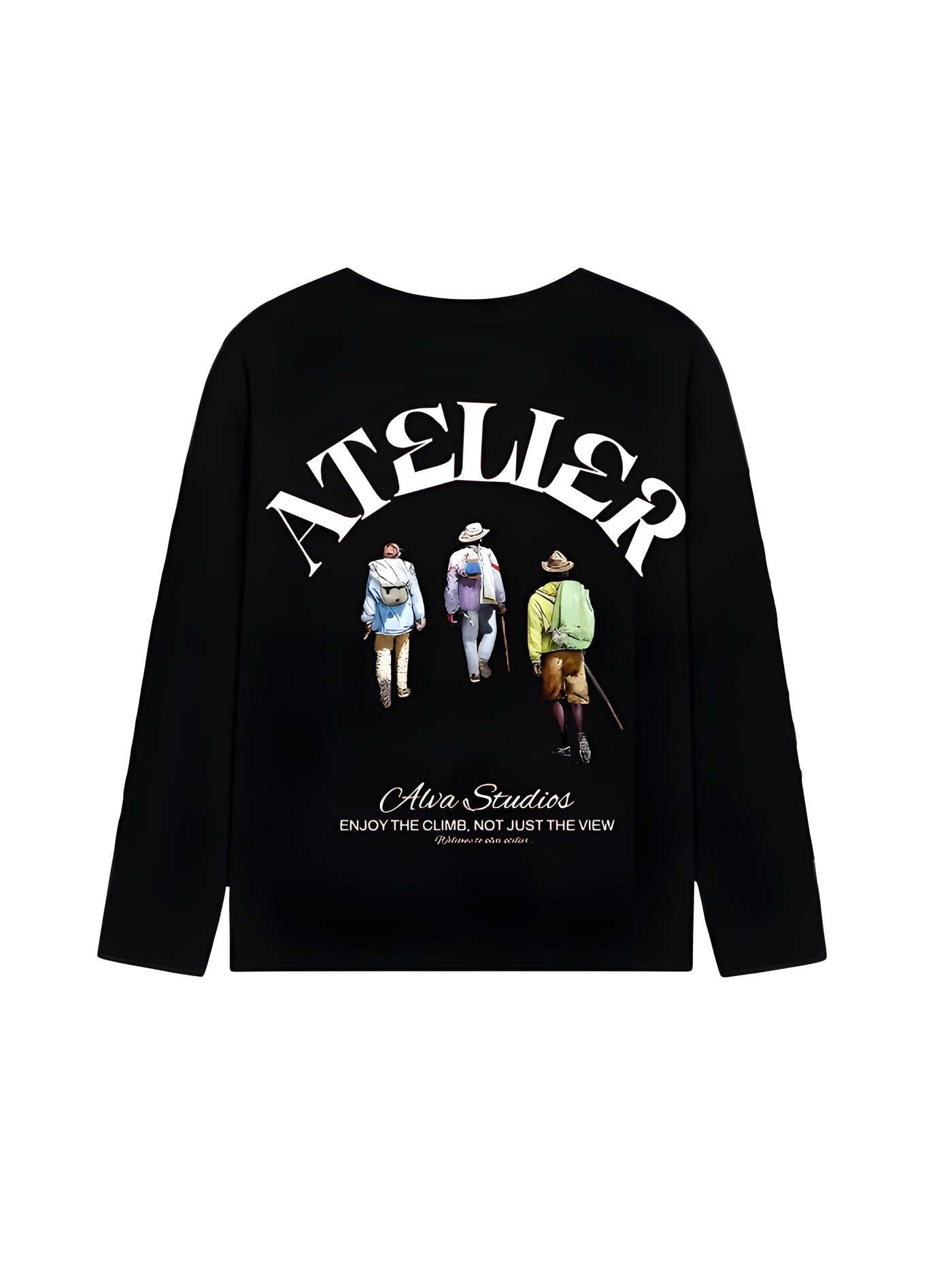 10603 ALVA ATELIER WALK ZWART/WIT LONGSLEEVE