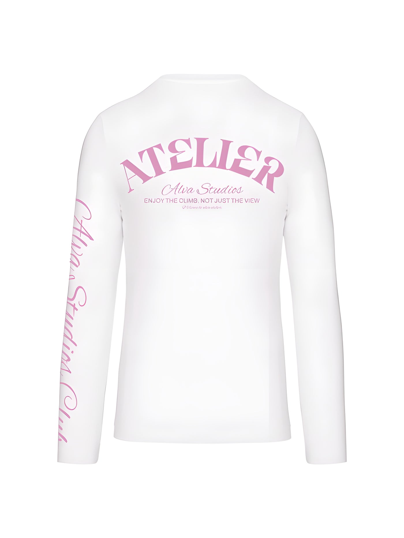10303 ALVA ATELIER V-HALS WIT/ROZE LONGSLEEVE