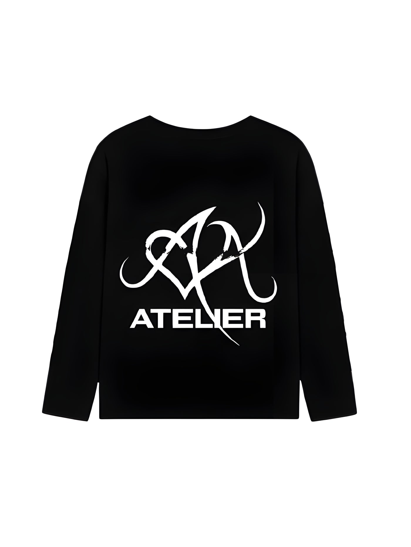 10902 DUBBEL ALVA ZWART/WIT LONGSLEEVE