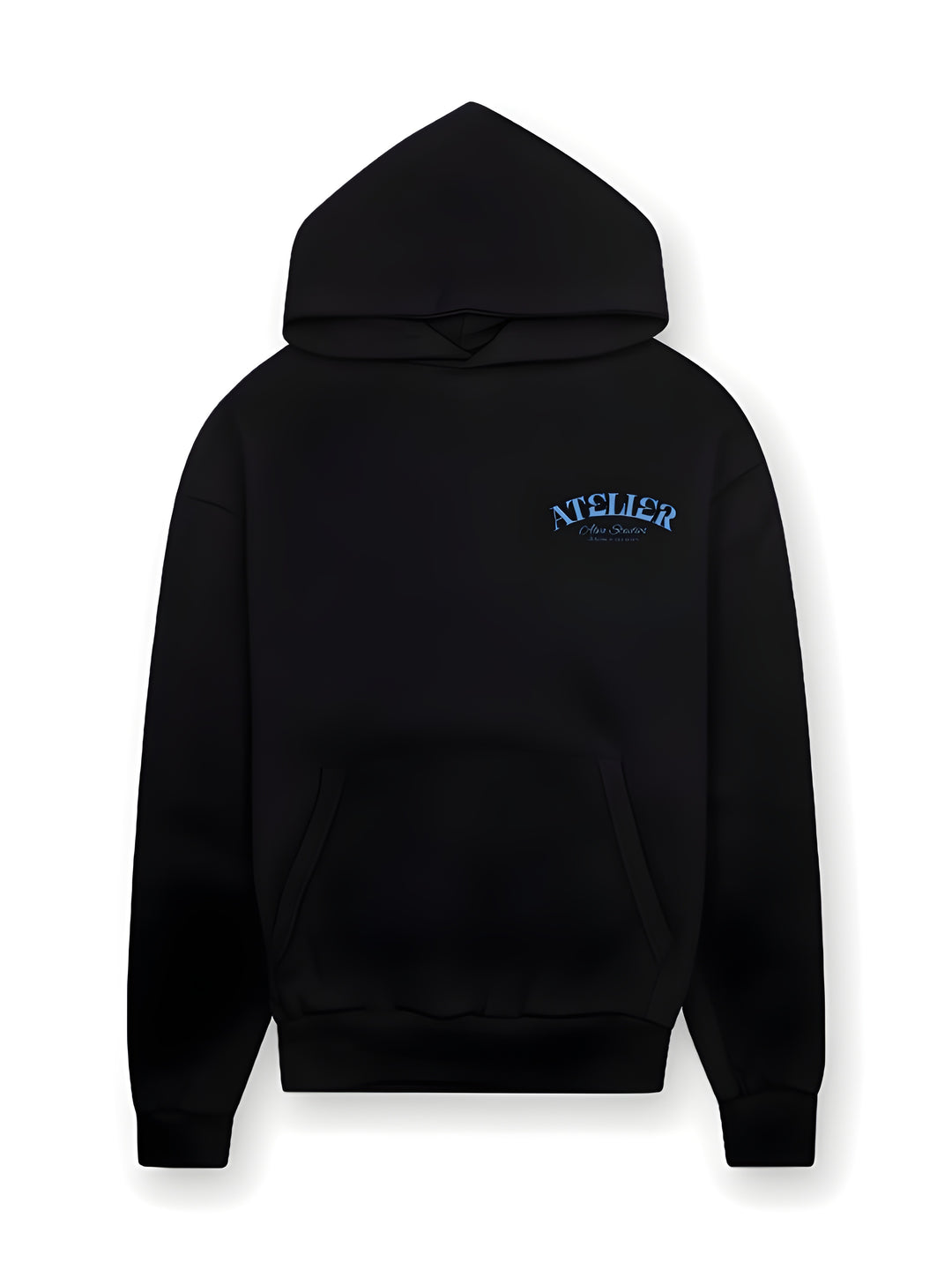 12003 ATELIER ENJOY THE CLIMB BLACK/BLUE HOODIE