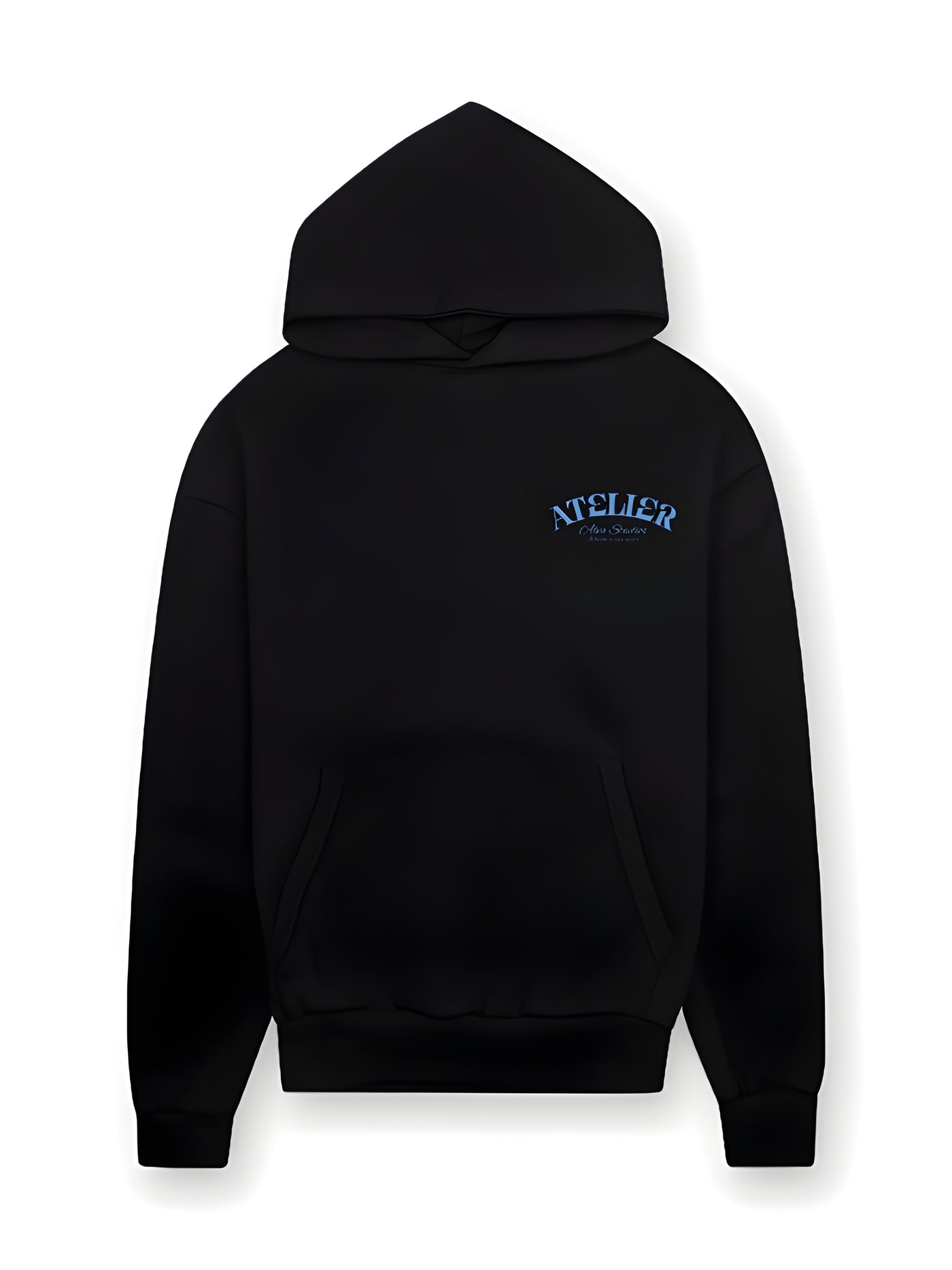 12003 ATELIER ENJOY THE CLIMB ZWART/BLAUW HOODIE