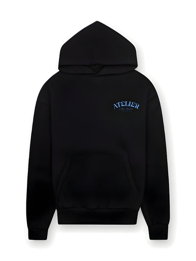 12003 ATELIER ENJOY THE CLIMB ZWART/BLAUW HOODIE