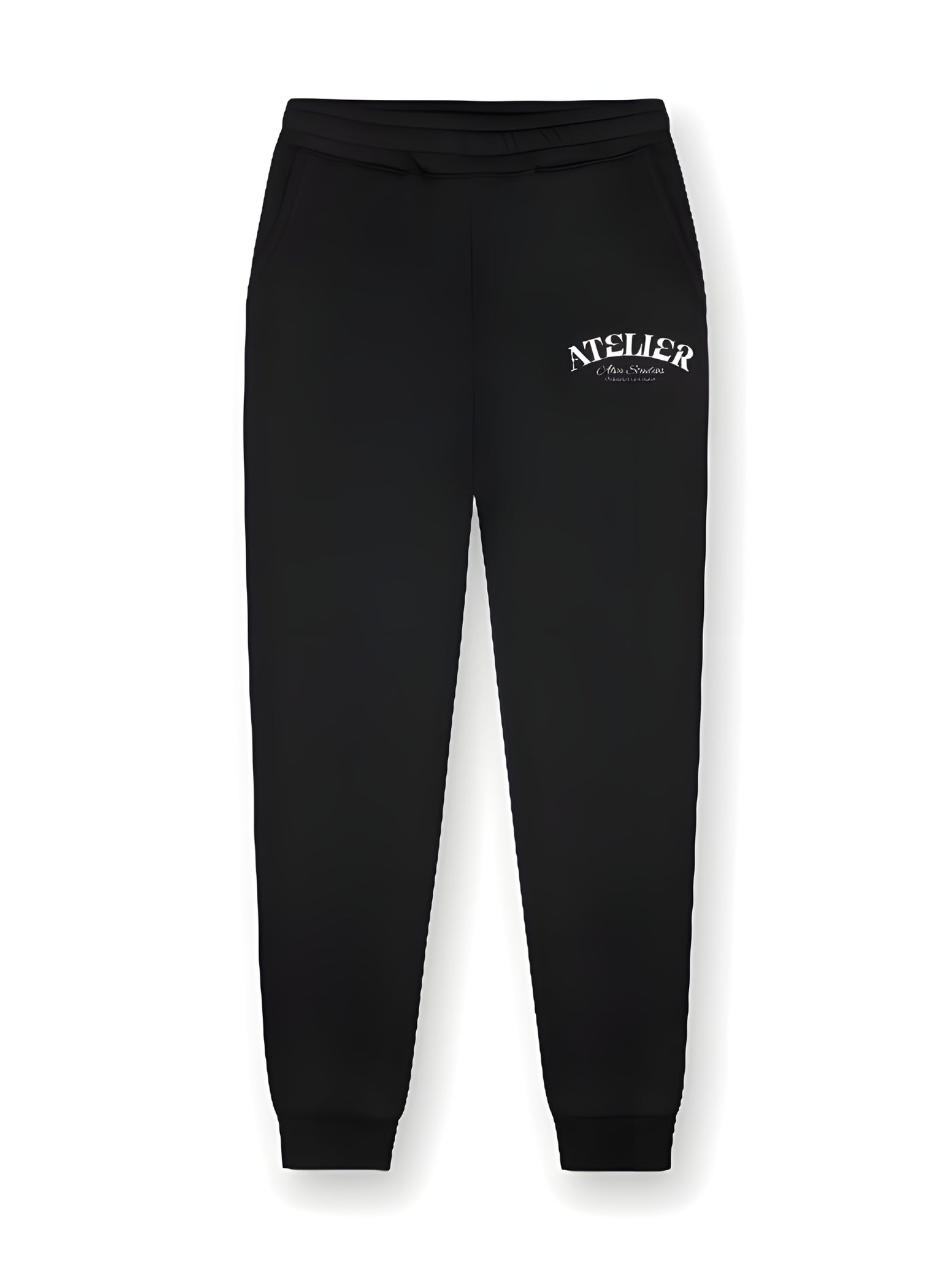 13001 ATELIER ENJOY THE CLIMB ZWART/WIT JOGGINGBROEK