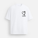 21200 STUDIOS WIT/ZWART OVERSIZED T-SHIRT