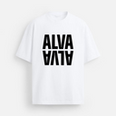11500 ALVA ATELIER WIT/ZWART OVERSIZED T-SHIRT