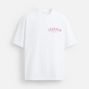 11203 ALVA ATELIER WIT/ROZE OVERSIZED T-SHIRT