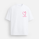 21203 STUDIOS WIT/ROZE OVERSIZED T-SHIRT