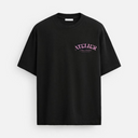 11207 ALVA ATELIER ZWART/ROZE OVERSIZED T-SHIRT
