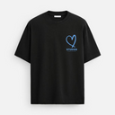 21206 STUDIOS ZWART/BLAUW OVERSIZED T-SHIRT