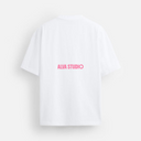 11501 ALVA WIT/ROZE OVERSIZED T-SHIRT