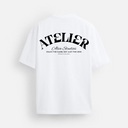 11200 ALVA ATELIER WIT/ZWART OVERSIZED T-SHIRT