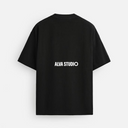 11502 ALVA ZWART/WIT OVERSIZED T-SHIRT