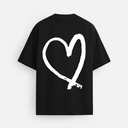 21204 STUDIOS ZWART/WIT OVERSIZED T-SHIRT
